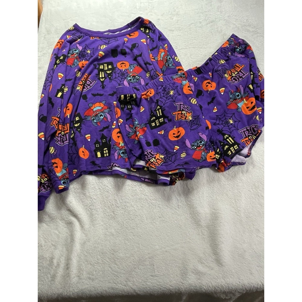 Disney Halloween PJ Top Women's ‎ 3X (22w-24w) Purple Lilo + Stitch Shirt Lounge